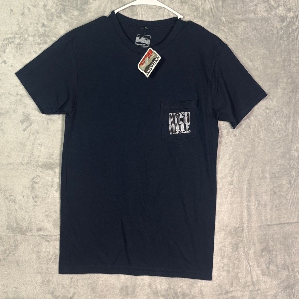 NWT New Indycar Navy Nashville Music City Grand Prix Tshirt Size Small